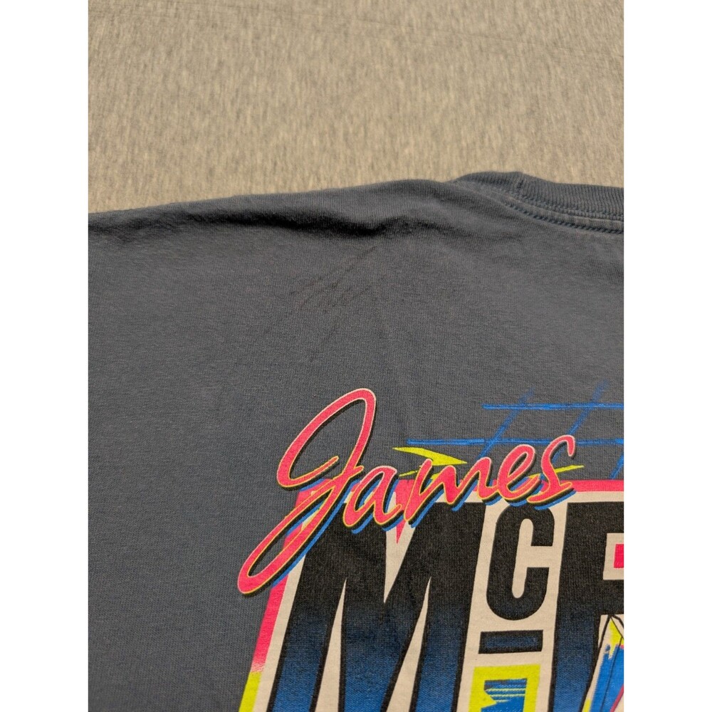 James McFadden Speed Racer T Shirt Men’s Size XL Sprintcar Blue Gray - Picture 9 of 9